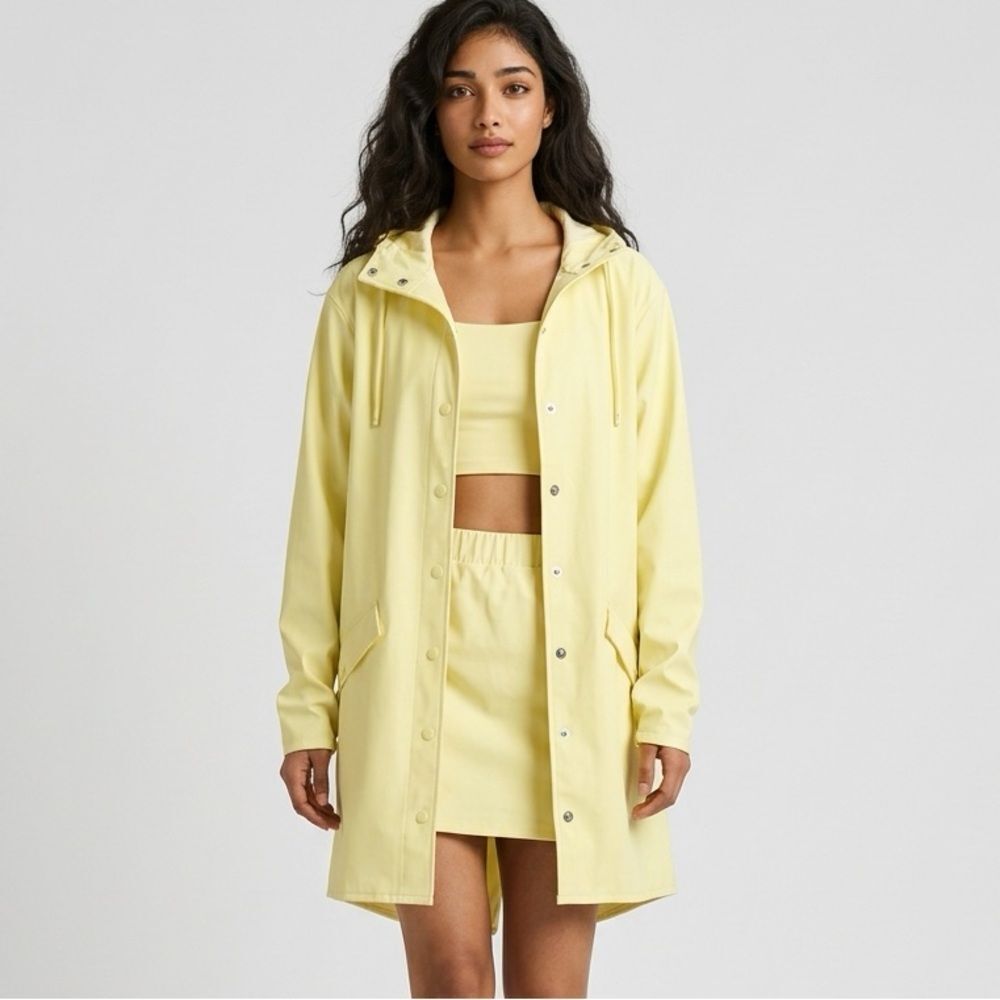NWT Rains Unisex Long Jacket Rain Jacket Water &  Windproof Lightweight - Size M